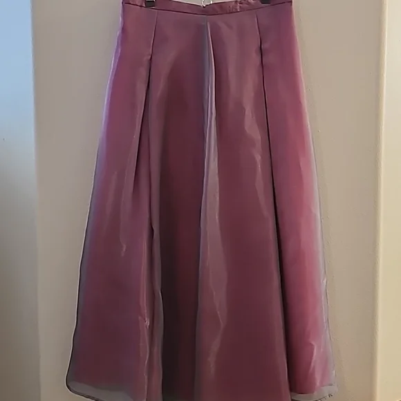 NWOT Apostrophe grey/fuschia full length skirt - Picture 4 of 8